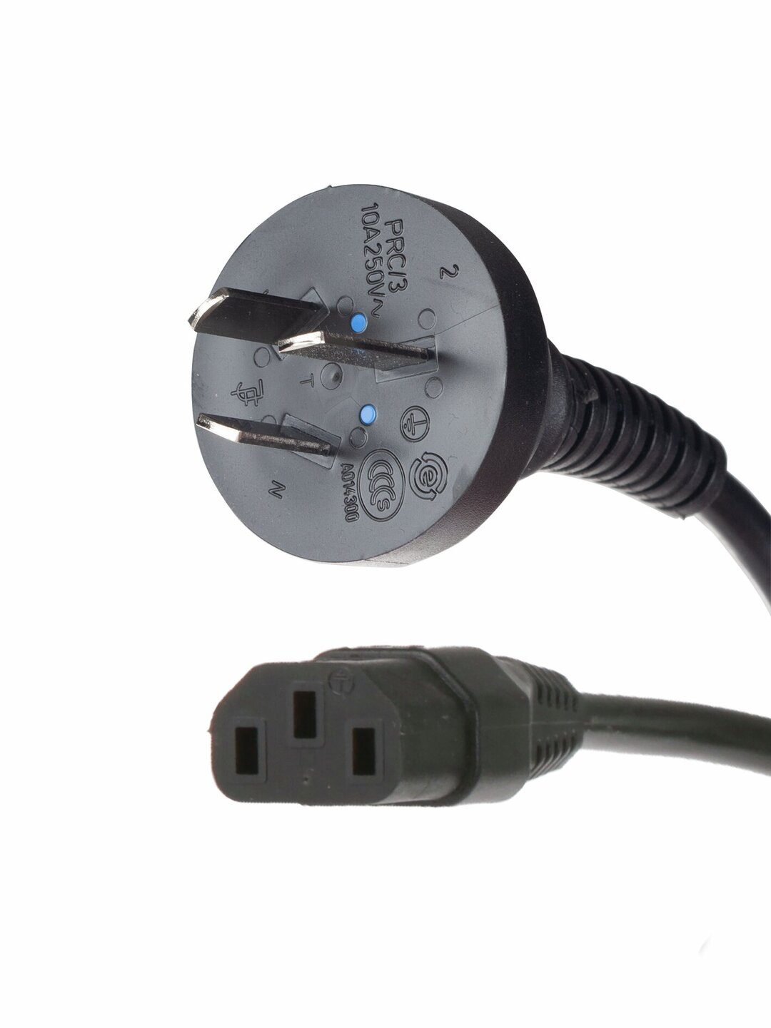 CN Mains cable 230 V, CN plug, IEC socket