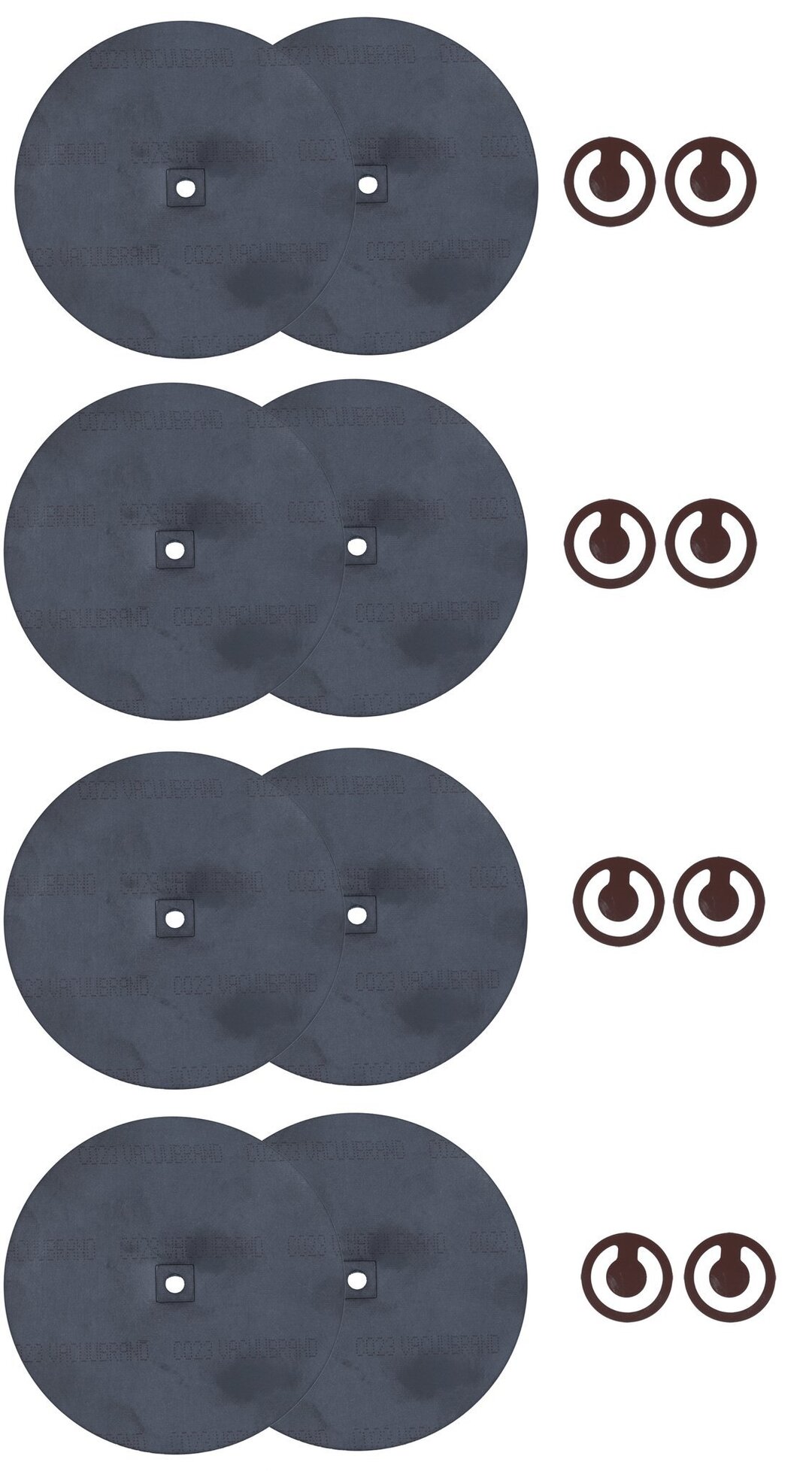 Set of diaphragms and valvesfor ME 8, MZ 4, MD 4