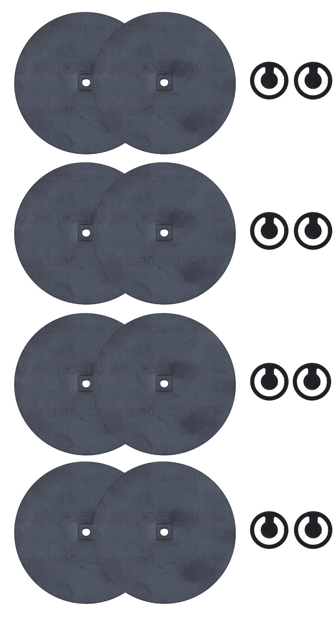 Set of diaphragms and valves for MV 2