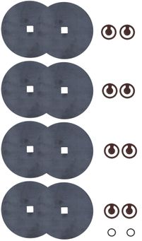 Set of diaphragms and valves for ME 8 NT