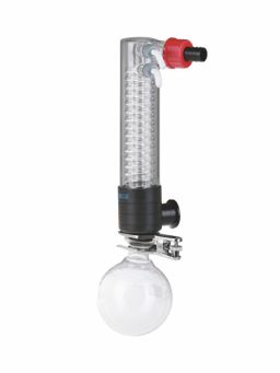 Emissionskondensator EK 600 mit Glas-Rundkolben 500 ml,mit KF DN 25, für VACUU·PURE