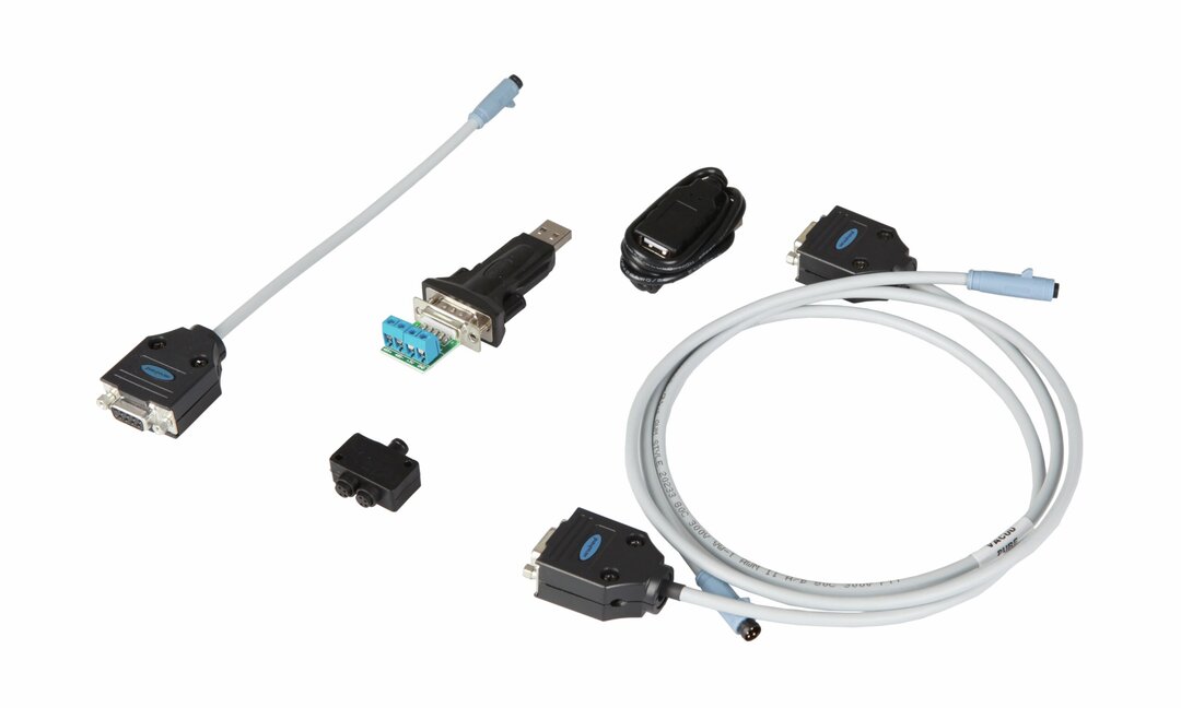 Communication Kit, USB-VACUU·BUS-Wandler für dieKommunikation mit VACUU·BUS-fähigen GerätenDas Communication Kit kann auch verwendet werden,um die VACUU·PURE® Software für VACUU·PURE®Schraubenpumpen upzudaten.Für wei
