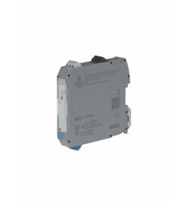 Ex-i power/input isolating amplifier,
for the connection of an ATEX vacuum sensor.
Sends fed or active 0/4-20 mA signals from the
Ex area to a load (active or passive)
to the safe area.
Electrical 3-way isolation, SIL 2,
wid
