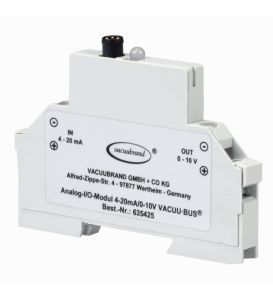 Analog-I/O-Modul 4-20mA/0-10V VACUU·BUS,
Schnittstelle für Vakuum-Controller zu ATEX-VARIO-Pumpe
und Ex-Vakuumsensor, mit 2 m VACUU·BUS-Kabel