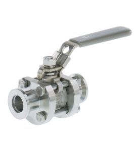Ball valve VKE 16, stainless steel,
KF DN 16