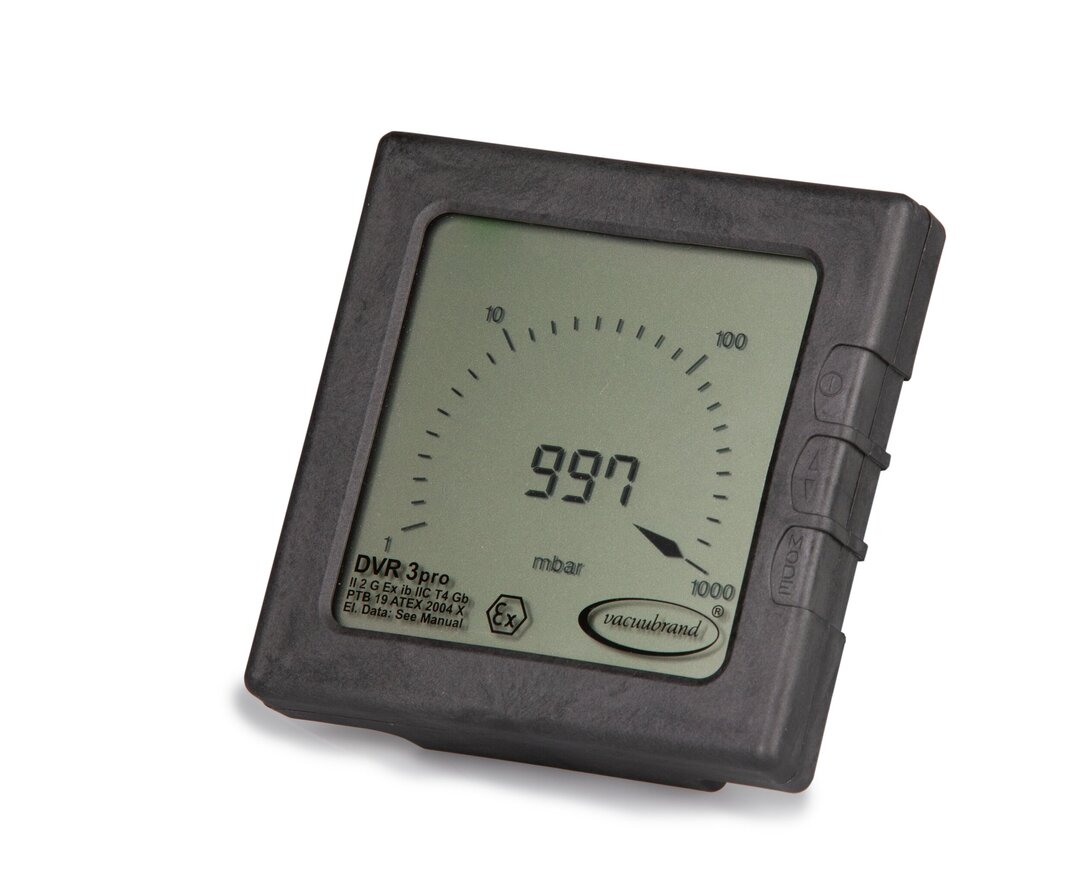 Vakuum-Messgerät DVR 3pro,PTB 19 ATEX 2004 X: II 2G EX ib IIC T4 Gb*** Alkali-Mangandioxid-Zink-Batterien! Transportnicht eingeschränkt - Kein Gefahrgut gemäßIATA SP A123 und ADR/RID/IMDG-Code. ***