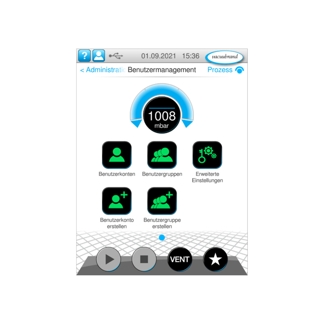 VACUU·SELECT Benutzermanagement