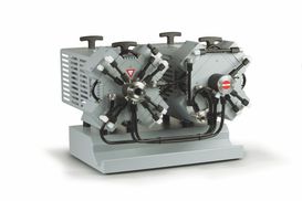 Chemistry diaphragm pump MV 10C EX VARIOfour stage, 230 V / 50 Hzwith ATEX approval:pumping chamber (pumped gases):II 2G Ex h IIC T3 Gb Xenvironment (without inert purge gas):II 3G Ex h IIB T4 Gc Xenvironment (with i