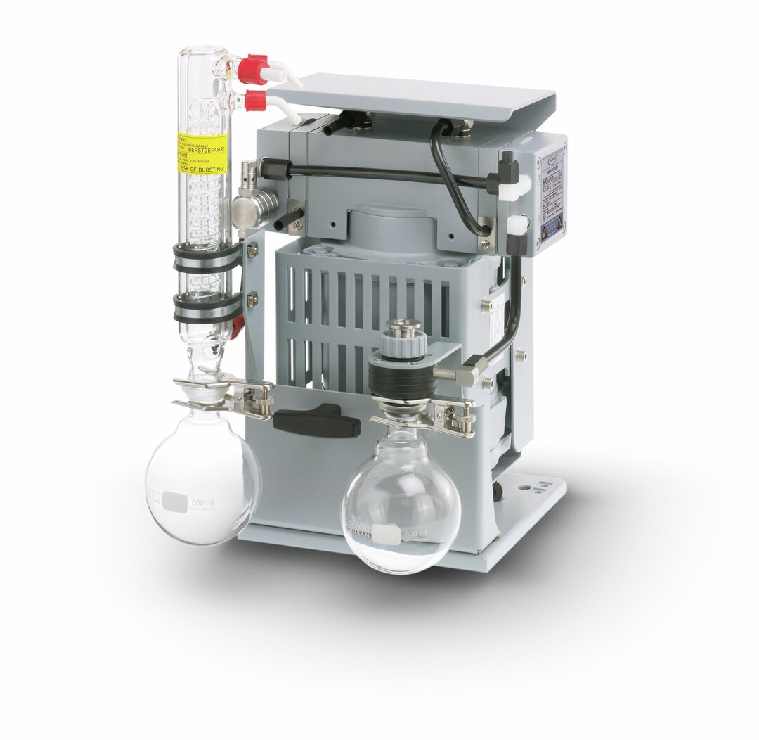 Système de vide chimiqueMZ 2C EX + AK + EK à deux étages,230 V / 50 Hz, avec conformité ATEX:dans la chambre de détente (gaz pompé):II 2G Ex h IIC T3 Gb Xà l&#039;extérieur (environnement de la pompe,sans rinçage au gaz ine