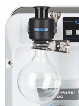 Séparateur à l’aspiration AK avec flacon rondde 500 ml, avec raccord KF DN 25, pour VACUU·PURE