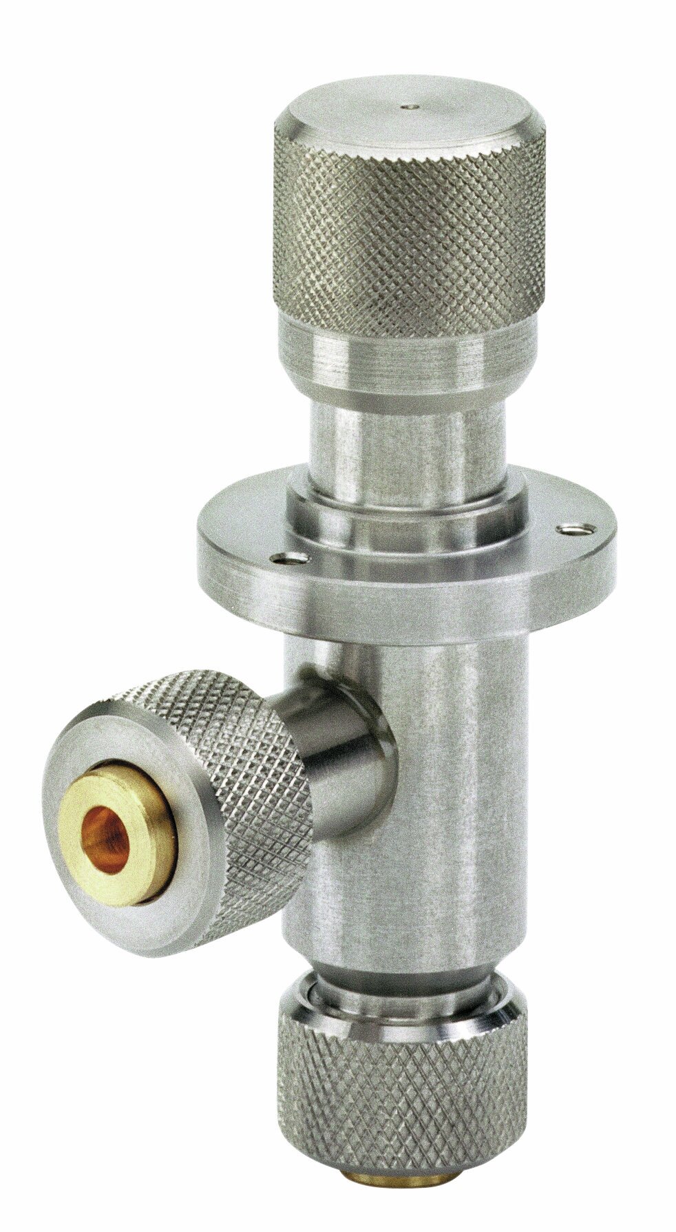 Gas inlet valve VGL, stainless steel,with soldering connections
