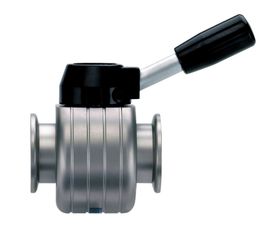 In-line valve VS 16, stainless steel,small flange KF DN 16